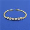 Western Openable Bracelet With Gold Plating Rhodium Plating