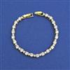 Western Openable Bracelet With Gold Plating Rhodium Plating
