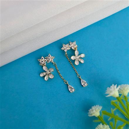 Western Short Earring With Rose Gold Plating Rhodium Plating Gold Plating