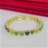 Western Stretchable Bracelet with Gold Plating
