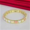 Western Stretchable Bracelet with Gold Plating