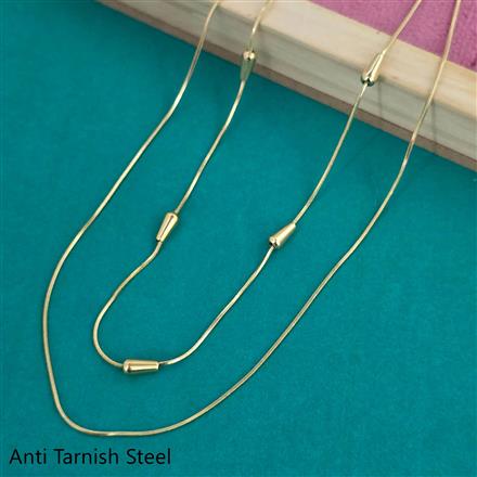 Western Plain Gold Chain Pendant