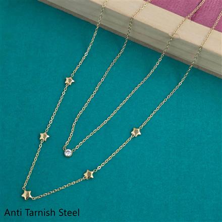 Western Plain Gold Chain Pendant
