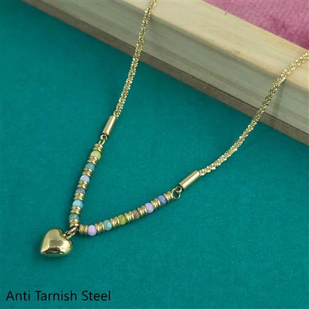 Western Plain Gold Chain Pendant