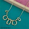 Western Plain Gold Chain Pendant