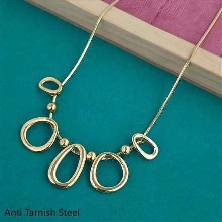 Western Plain Gold Chain Pendant