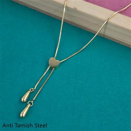 Western Plain Gold Chain Pendant