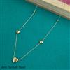 Western Plain Gold Chain Pendant