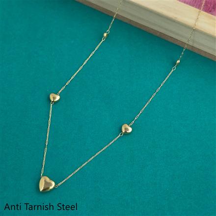 Western Plain Gold Chain Pendant