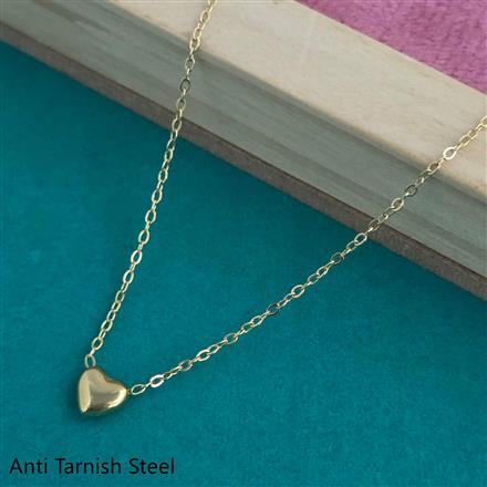 Western Plain Gold Chain Pendant