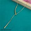 Western Plain Gold Chain Pendant