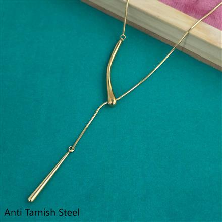 Western Plain Gold Chain Pendant