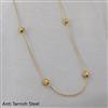 Western Plain Gold Chain Pendant