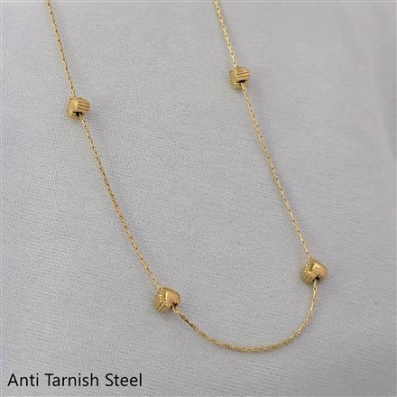 Western Plain Gold Chain Pendant