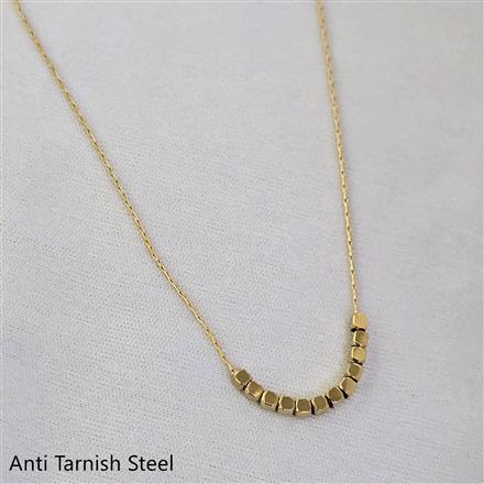 Western Plain Gold Chain Pendant
