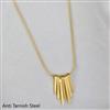 Western Plain Gold Chain Pendant