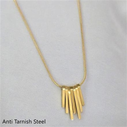 Western Plain Gold Chain Pendant