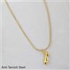 Western Plain Gold Chain Pendant