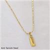 Western Plain Gold Chain Pendant