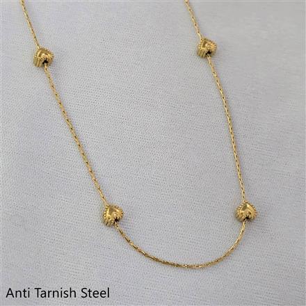 Western Plain Gold Chain Pendant