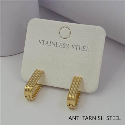 Western Plain Gold Earring