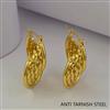 Western Plain Gold Earring
