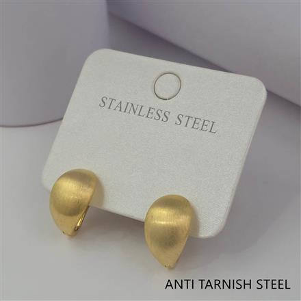 Western Plain Gold Earring