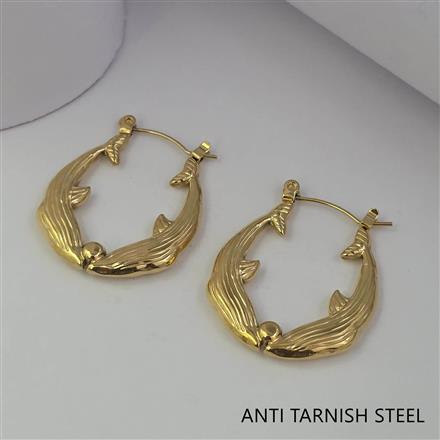 Western Plain Gold Earring