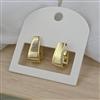 Western Plain Gold Earring