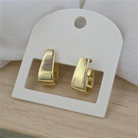 Western Plain Gold Earring