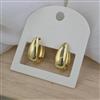 Western Plain Gold Earring