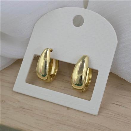 Western Plain Gold Earring