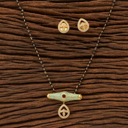 Cz Delicate Mangalsutra with gold plating