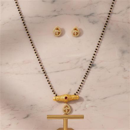 Cz Delicate Mangalsutra with gold plating