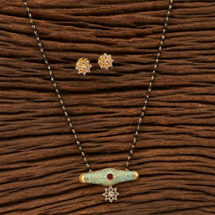 Cz Delicate Mangalsutra with gold plating