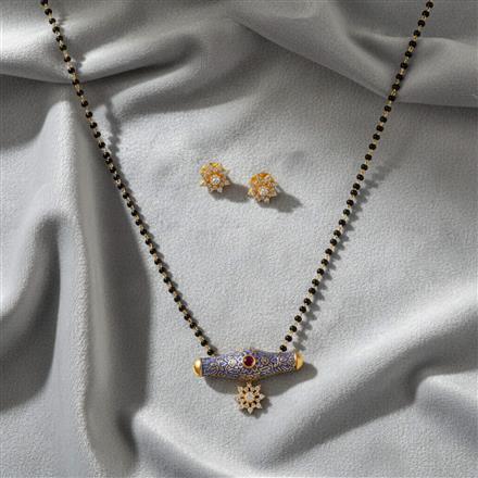 Cz Delicate Mangalsutra with gold plating