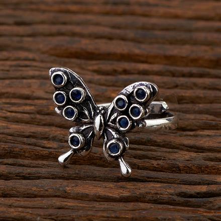 Trendy Ring With Oxidised Plating