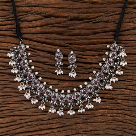 Delicate Necklace With Oxidised Plating