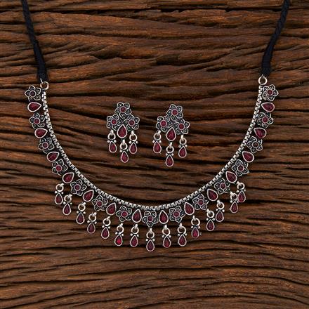 Delicate Necklace With Oxidised Plating