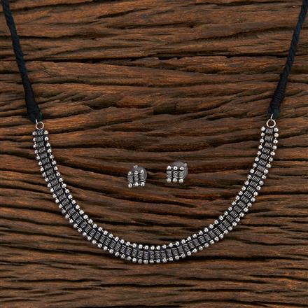 Delicate Necklace With Oxidised Plating