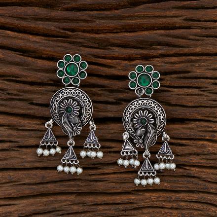 Trendy Earring With Oxidised Plating