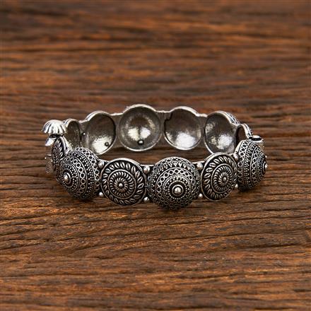 Broad Kada With Oxidised Plating