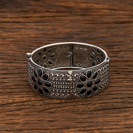 Broad Kada With Oxidised Plating