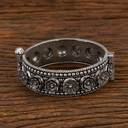 Broad Kada With Oxidised Plating