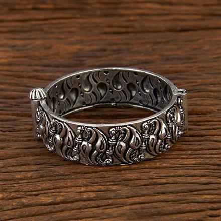 Broad Kada With Oxidised Plating