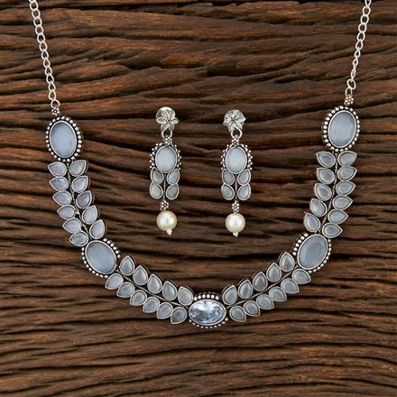 Delicate Necklace With Oxidised Plating