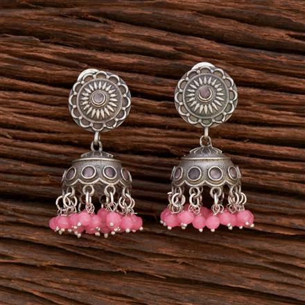 Jhumki With Oxidised Plating