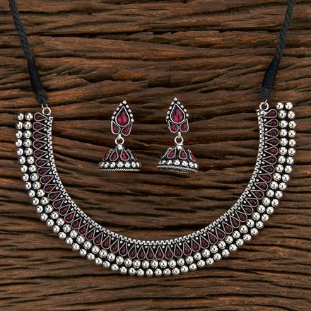 Delicate Necklace With Oxidised Plating