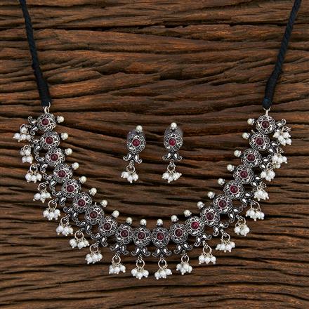 Delicate Necklace With Oxidised Plating