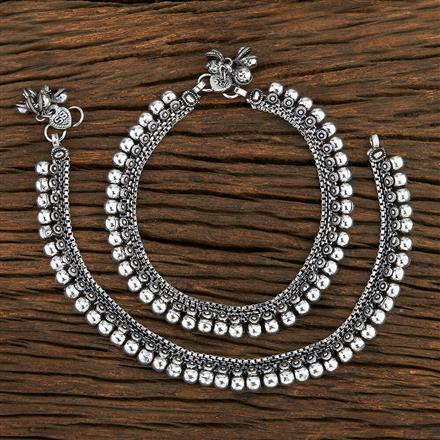 Delicate Payal With Oxidised Plating